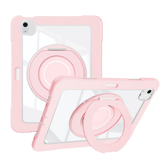 For iPad Air 11 2024 / Air 10.9 2022 Crystal Armor PC Hybrid TPU Tablet Case with Pen Slot(Pink) - iPad Air 11 2024 Cases by PMC Jewellery | Online Shopping South Africa | PMC Jewellery | Buy Now Pay Later Mobicred