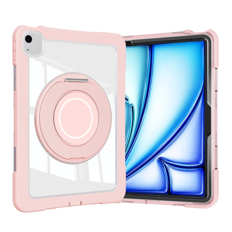 For iPad Air 11 2025 / 2024 / 10.9 2022 Crystal Armor PC Hybrid TPU Tablet Case(Pink) - iPad Air 11 2025 / 2024 Cases by PMC Jewellery | Online Shopping South Africa | PMC Jewellery | Buy Now Pay Later Mobicred