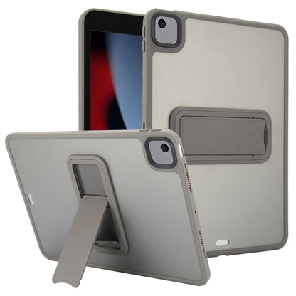 For iPad 10.2 2021 / 2020 / 2019 Skin Feel Holder PC Hybrid TPU Tablet Case(Grey) - iPad 10.2 Cases by PMC Jewellery | Online Shopping South Africa | PMC Jewellery | Buy Now Pay Later Mobicred