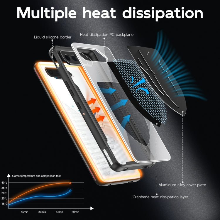 For ASUS ROG Phone 5 Cooling 3 in 1 Phone Case(Black) - ASUS Cases by PMC TechLife | Online Shopping South Africa | PMC TechLife | Buy Now Pay Later Mobicred