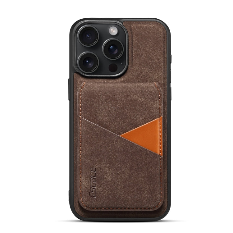 For iPhone 16 Plus ESEBLE E2 Retro Texture Card Slots MagSafe RFID Leather Case(Coffee) - free shipping - PMC Jewellery - Order now!