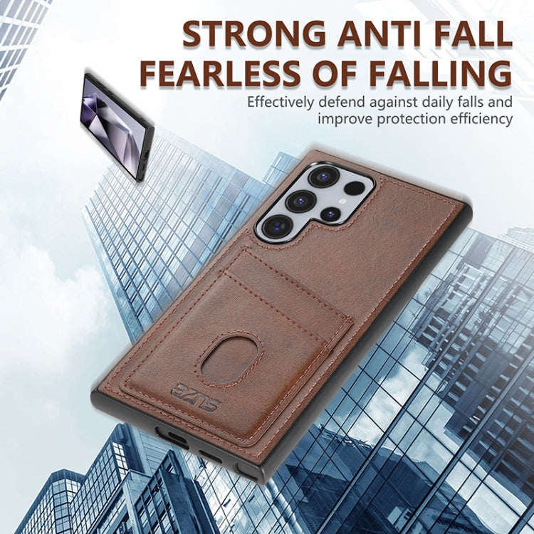 For Samsung Galaxy S24 Ultra 5G AZNS K1 Series Card Slot Business Phone Case(Brown) - Galaxy S24 Ultra 5G Cases by AZNS | Online Shopping South Africa | PMC Jewellery | Buy Now Pay Later Mobicred