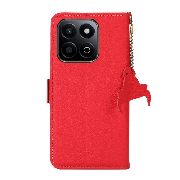 For Honor Play 60 Plus / 200 Smart Side-Magnetic TJ Genuine Leather RFID Phone Case(Red) - Honor Cases by PMC TechLife | Online Shopping South Africa | PMC TechLife | Buy Now Pay Later Mobicred