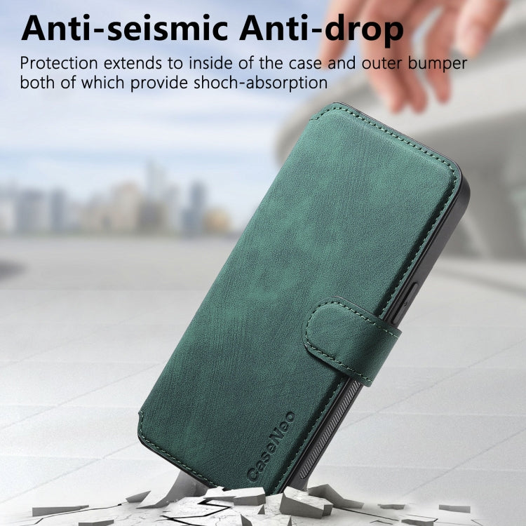 For iPhone 16 Pro Max CaseNeo MagSafe RFID Anti-theft Retro Leather Phone Case(Green) - iPhone 16 Pro Max Cases by CaseNeo | Online Shopping South Africa | PMC Jewellery | Buy Now Pay Later Mobicred