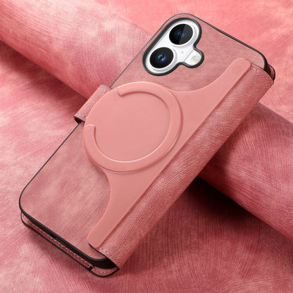 For iPhone 16 Plus CaseNeo MagSafe RFID Anti-theft Retro Leather Phone Case(Pink) - iPhone 16 Plus Cases by CaseNeo | Online Shopping South Africa | PMC Jewellery | Buy Now Pay Later Mobicred