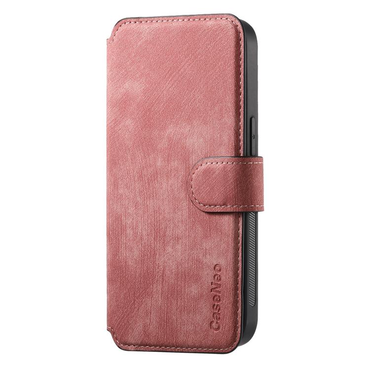 For iPhone 16e CaseNeo MagSafe RFID Anti-theft Retro Leather Phone Case(Pink) - free shipping - PMC TechLife - Order now!