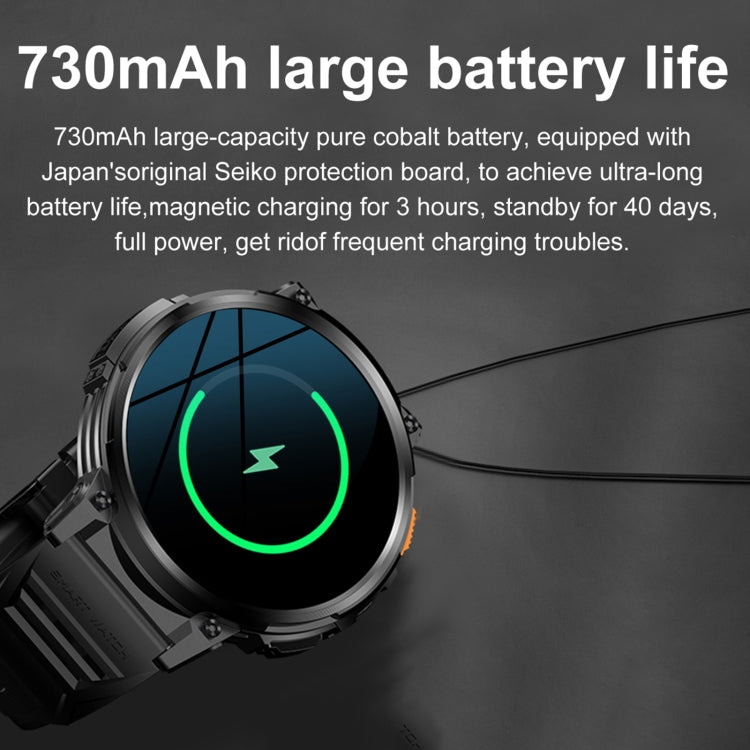 LEMFO K66 1.85 inch Bluetooth Call Smart Watch, Support Heart Rate / Blood Oxygen(Orange) - free shipping - PMC TechLife - Order now!
