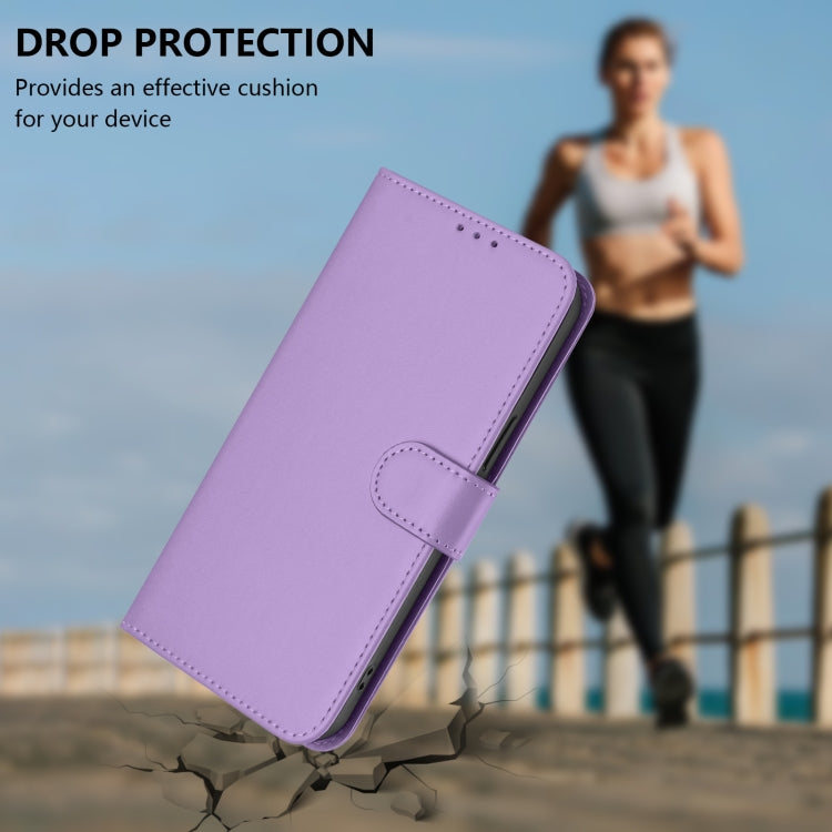 For Ulefone Note 18 Ultra Skin Feel Solid Color Leather Phone Case with Lanyard(Lavender Purple) - Ulefone Cases by PMC Jewellery | Online Shopping South Africa | PMC Jewellery | Buy Now Pay Later Mobicred