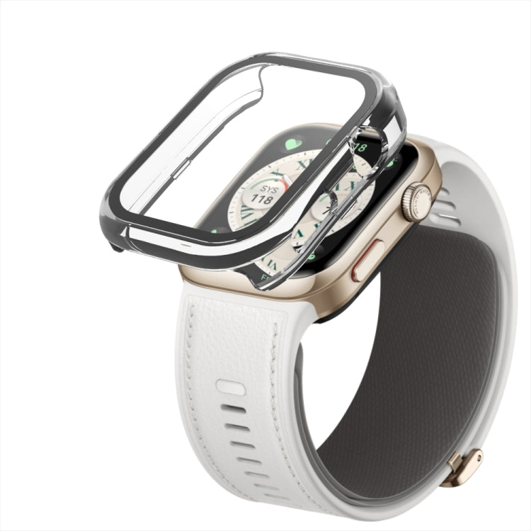 For Huawei Watch D2 Tempered Glass Film Integrated PC Watch Protective Case(Ivory White) - Watch Cases by PMC TechLife | Online Shopping South Africa | PMC TechLife | Buy Now Pay Later Mobicred