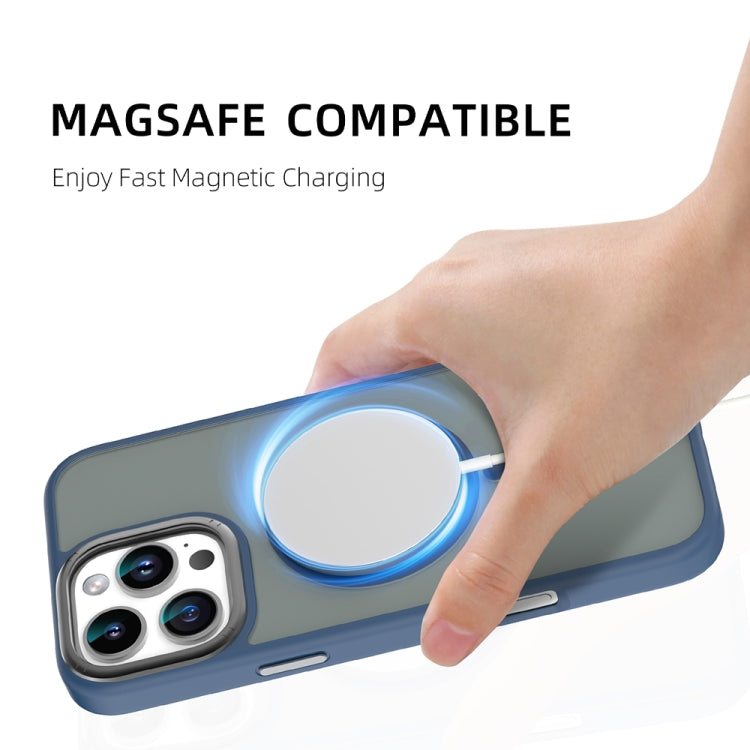 For iPhone 16 Pro Mutural Skin Feel Series Frosted MagSafe Magnetic Phone Case(Grey) - free shipping - PMC Jewellery - Order now!