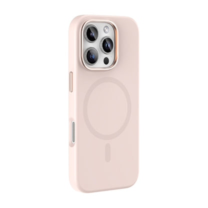 For iPhone 16 Pro Mutural Karen Series Liquid Silicone MagSafe Magnetic Phone Case(Pink) - iPhone 16 Pro Cases by Mutural | Online Shopping South Africa | PMC Jewellery | Buy Now Pay Later Mobicred