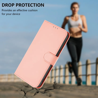 For Huawei Pura 70 Pro / 70 Pro+ Skin Feel Solid Color Leather Phone Case with Lanyard(Pink) - Huawei Cases by PMC Jewellery | Online Shopping South Africa | PMC Jewellery | Buy Now Pay Later Mobicred