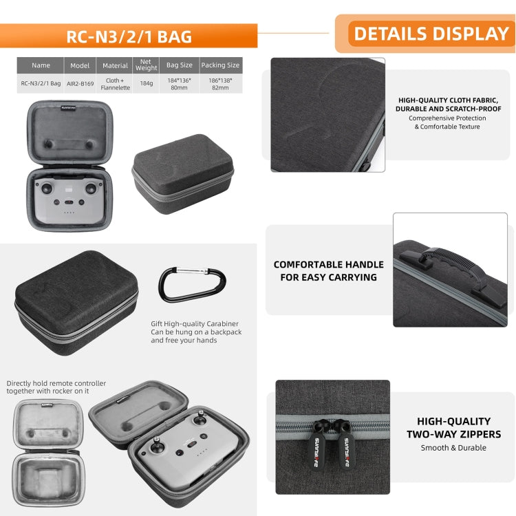 Sunnylife Carrying Case Bag, Model:A3-B658 Drone Body Bag - free shipping - PMC TechLife - Order now!