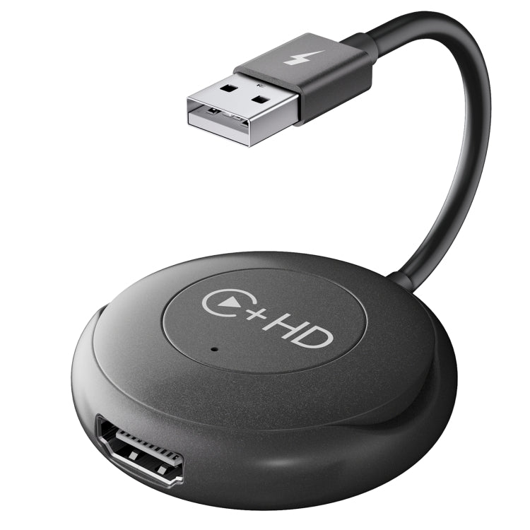 USB and HDMI Wired to Wireless CarPlay Auto Adapter, Specification:Round(Silver) - free shipping - PMC Jewellery - Order now!