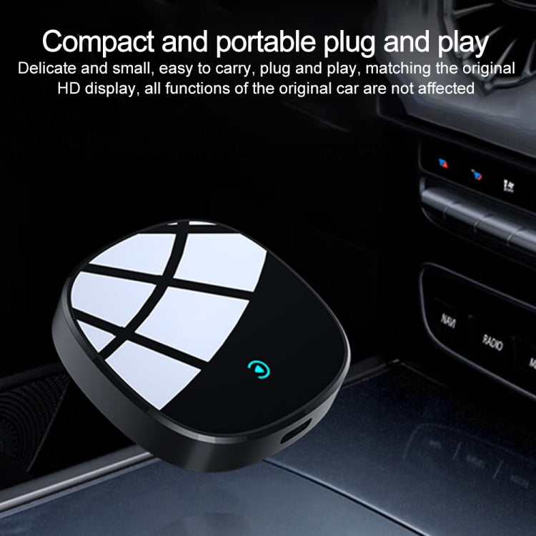 CarPlay and Android Auto Wireless Car Connectivity Box, Specification: Round(Black) - Bluetooth Adapters by PMC Jewellery | Online Shopping South Africa | PMC Jewellery | Buy Now Pay Later Mobicred