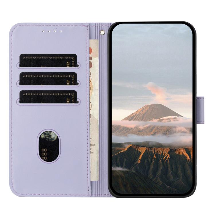 For iPhone 17 Triangle Pattern Buckle Clasp Leather Phone Case(Light Purple) - free shipping - PMc TechLife - Order now!
