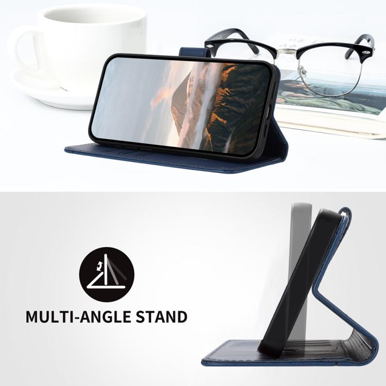 For iPhone 17 Air Triangle Pattern Buckle Clasp Leather Phone Case(Royal Blue) - free shipping - PMc TechLife - Order now!