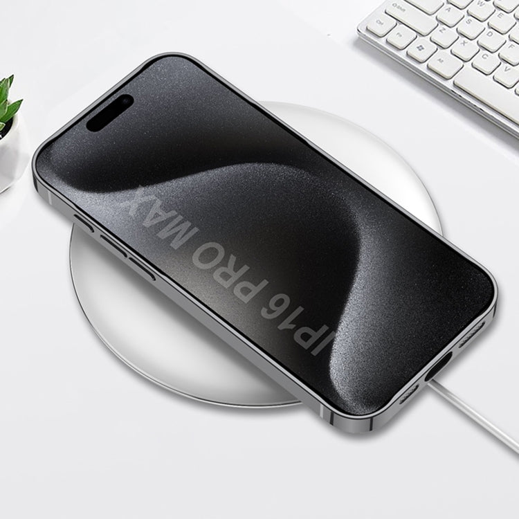 For iPhone 16 Pro GKK Plating Leather Wave MagSafe Phone Case(Carbon Fiber) - free shipping - PMC Jewellery - Order now!