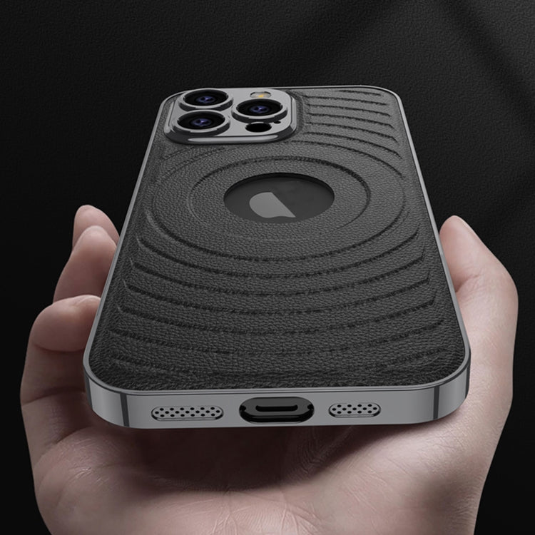 For iPhone 16 Pro Max GKK Plating Leather Wave MagSafe Phone Case(Carbon Fiber) - free shipping - PMC Jewellery - Order now!
