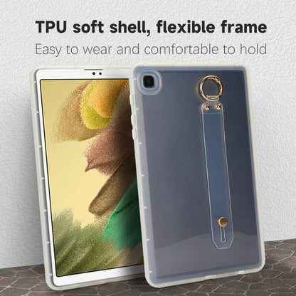 For Samsung Galaxy Tab S9 / S8 / S7 Wristband Holder PC Hybrid TPU Soft Tablet Case(Transparent) - Galaxy Tab S9 Cases by PMC Jewellery | Online Shopping South Africa | PMC Jewellery | Buy Now Pay Later Mobicred