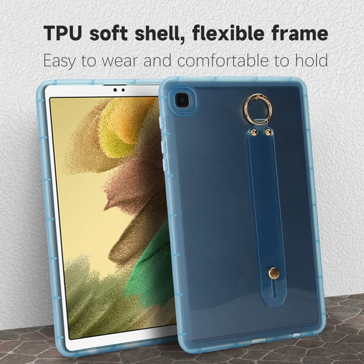 For Samsung Galaxy Tab S9 / S8 / S7 Wristband Holder PC Hybrid TPU Soft Tablet Case(Blue) - Galaxy Tab S9 Cases by PMC Jewellery | Online Shopping South Africa | PMC Jewellery | Buy Now Pay Later Mobicred