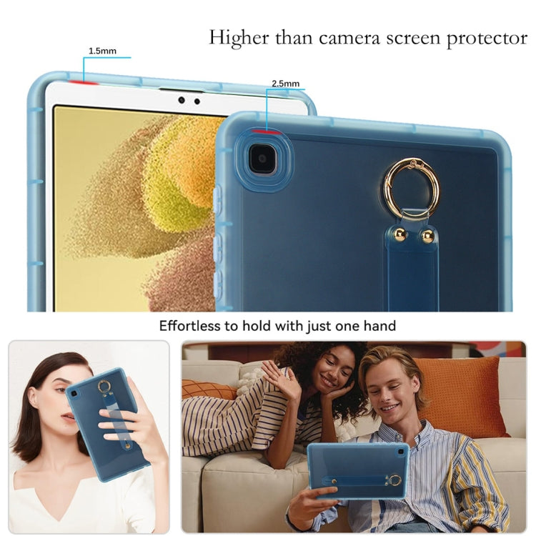 For Samsung Galaxy Tab S9 / S8 / S7 Wristband Holder PC Hybrid TPU Soft Tablet Case(Blue) - Galaxy Tab S9 Cases by PMC Jewellery | Online Shopping South Africa | PMC Jewellery | Buy Now Pay Later Mobicred