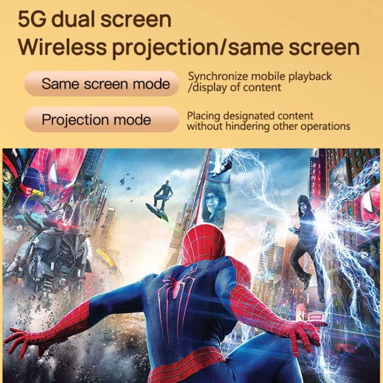 TZ-1 1080P 280ANSI HiSilicon 352 Android 9.0 Foldable PTZ Stand Projector, US Plug(Grey) - LED Projector by PMC TechLife | Online Shopping South Africa | PMC TechLife | Buy Now Pay Later Mobicred