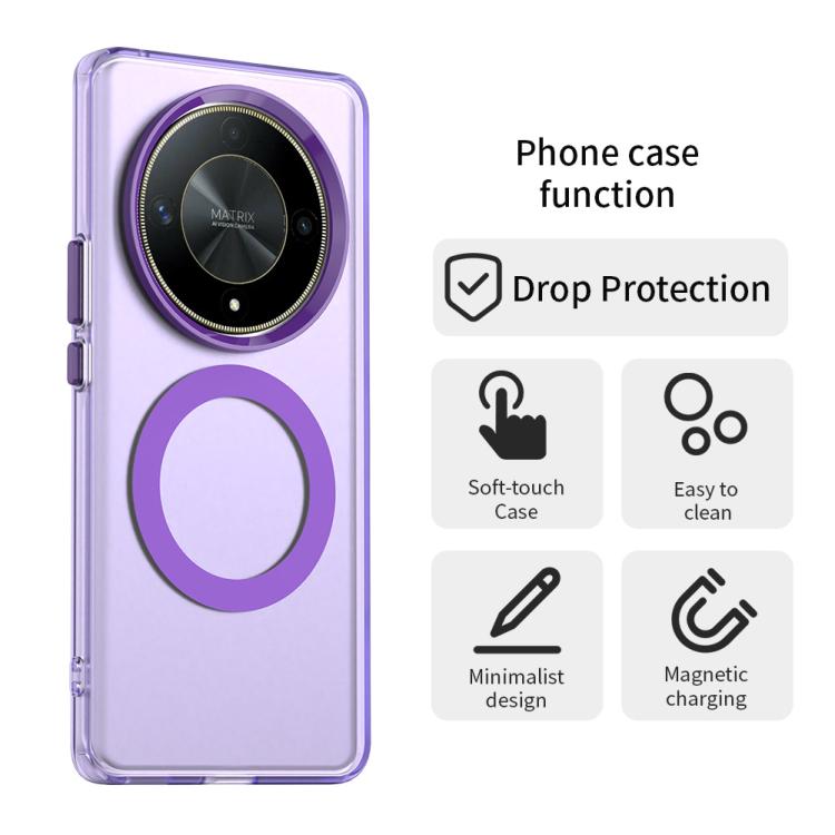 For Honor Magic6 Lite 5G Candy Magsafe PC Hybrid TPU Phone Case(Purple) - free shipping - PMC TechLife - Order now!