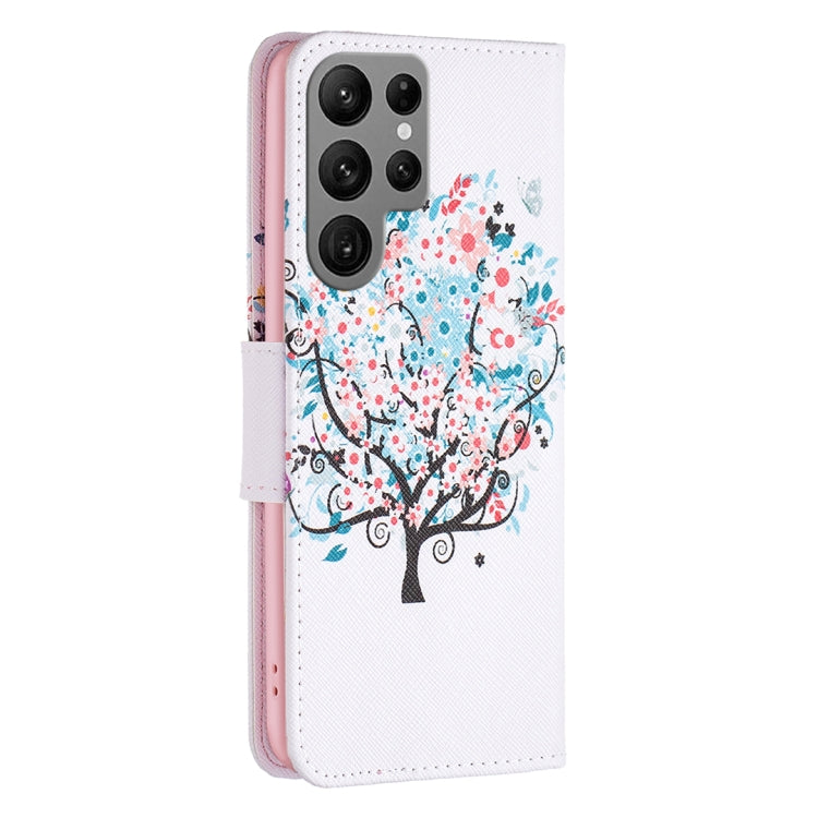 For Samsung Galaxy S25 Ultra 5G Colored Drawing Pattern Leather Phone Case(Tree) - Galaxy S25 Ultra 5G Cases by PMC Jewellery | Online Shopping South Africa | PMC Jewellery | Buy Now Pay Later Mobicred