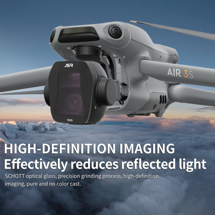 For DJI Air 3S JSR CB Series Drone Lens Filter, Filter:6 in 1 ND8-64 CPL STAR - free shipping - PMC TechLife - Order now!