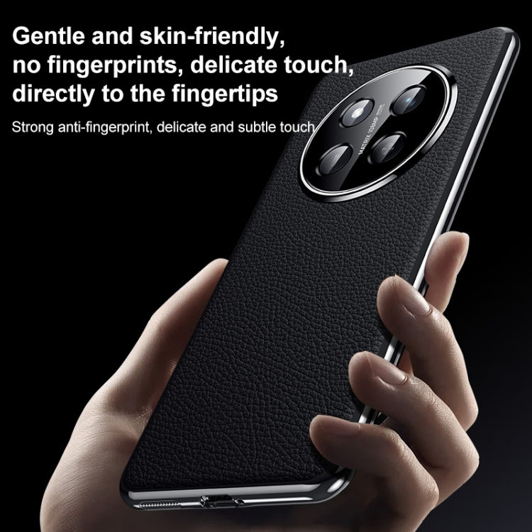 For Honor 300 Genuine Leather PC Phone Case(Green) - Honor Cases by PMC TechLife | Online Shopping South Africa | PMC TechLife | Buy Now Pay Later Mobicred