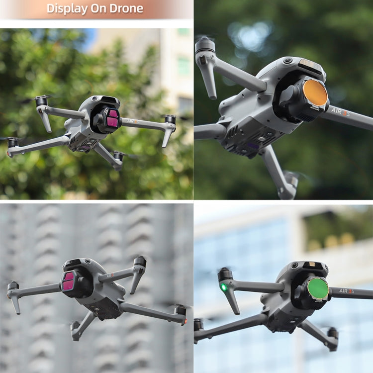 For DJI Air 3S Sunnylife Camera Lens Filter, Filter:4 in 1 ND8-64PL - free shipping - PMC TechLife - Order now!