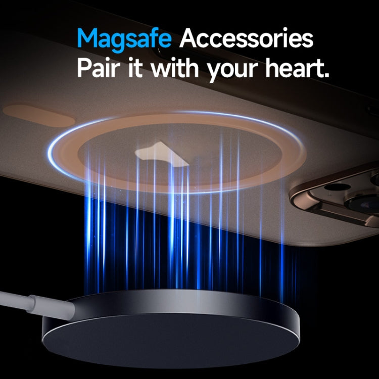 For iPhone 16 SULADA Light Sand MagSafe Magnetic PC Hybrid TPU Phone Case(Blue) - free shipping - PMC Jewellery - Order now!