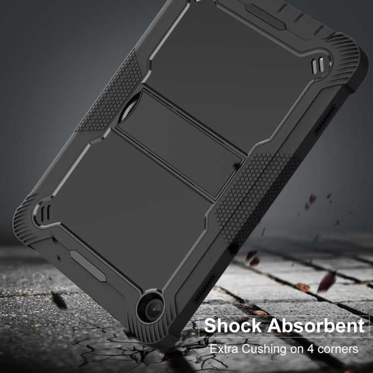 For Lenovo Tab M10 3rd Gen / TB328 Silicone Hybrid PC Tablet Case with Holder(Black) - Lenovo by PMC TechLife | Online Shopping South Africa | PMC TechLife | Buy Now Pay Later Mobicred