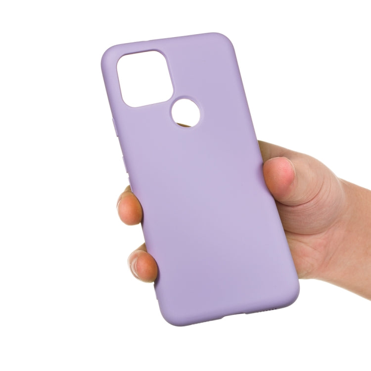 For Google Pixel 5 Pure Color Liquid Silicone Shockproof Full Coverage Case(Purple) - Google Cases by PMC TechLife | Online Shopping South Africa | PMC TechLife | Buy Now Pay Later Mobicred