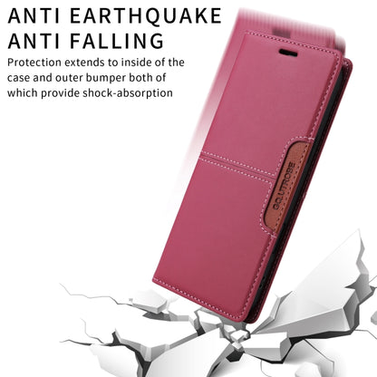 For iPhone 16 Pro Max GQUTROBE G01 RFID Anti-theft Leather Phone Case(Red) - iPhone 16 Pro Max Cases by GQUTROBE | Online Shopping South Africa | PMC Jewellery | Buy Now Pay Later Mobicred