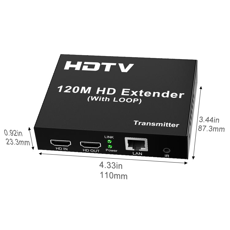 120m HDTV Network Extender(EU Plug) - Amplifier by PMC TechLife | Online Shopping South Africa | PMC TechLife | Buy Now Pay Later Mobicred