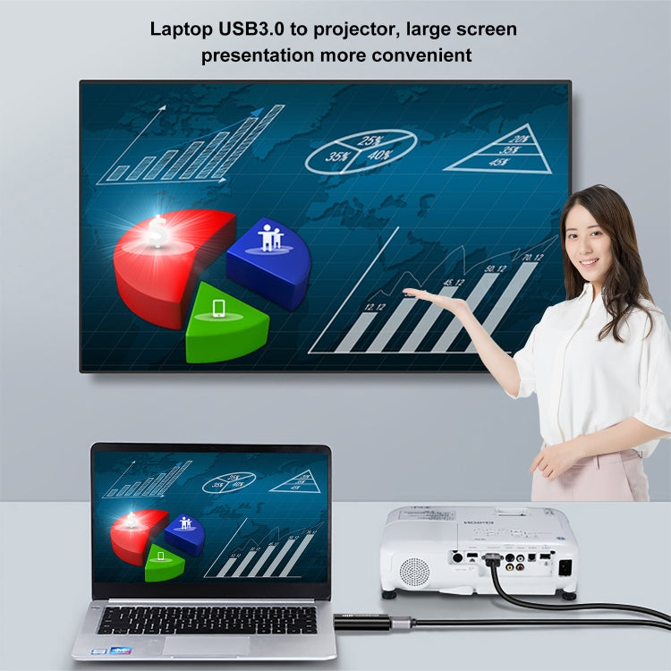 USB 3.0 to HDTV Converter - Amplifier by PMC TechLife | Online Shopping South Africa | PMC TechLife | Buy Now Pay Later Mobicred