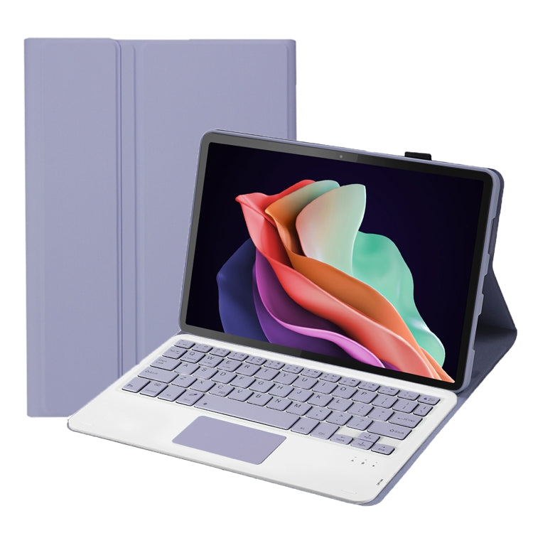 For Huawei MatePad SE 10.4 AH13-A Ultra-thin Detachable Bluetooth Keyboard Leather Tablet Case with Touchpad(Lavender White) - Others Keyboard by PMC Jewellery | Online Shopping South Africa | PMC Jewellery | Buy Now Pay Later Mobicred