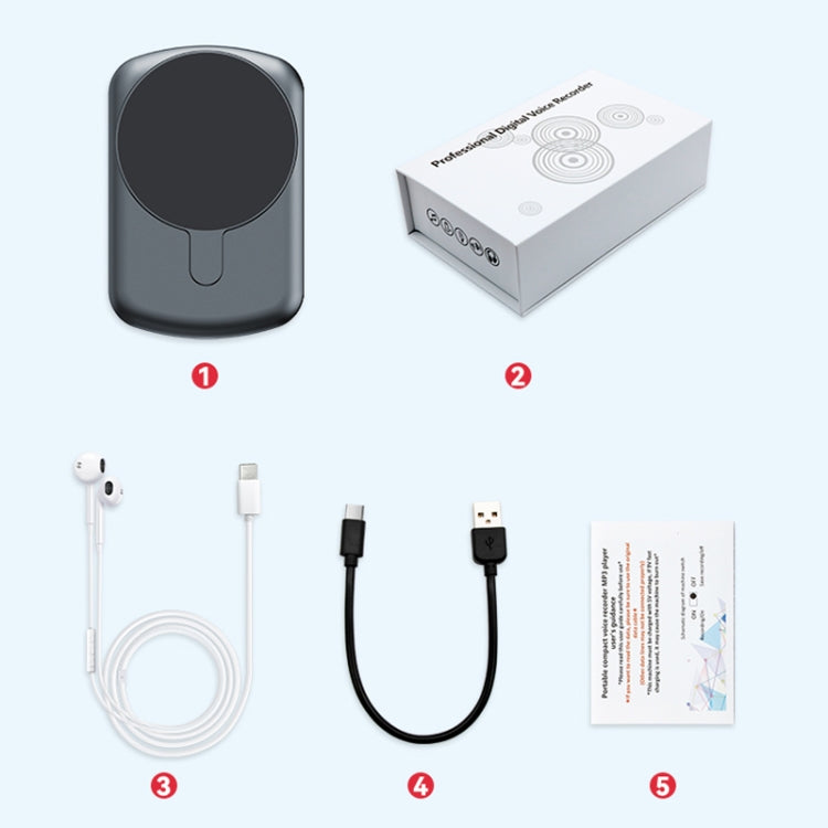 A1A Strong Magnetic Mobile Call Voice Recorder APP Recording Version, Memory:32GB(Black) - Recording Pen by PMC TechLife | Online Shopping South Africa | PMC TechLife | Buy Now Pay Later Mobicred