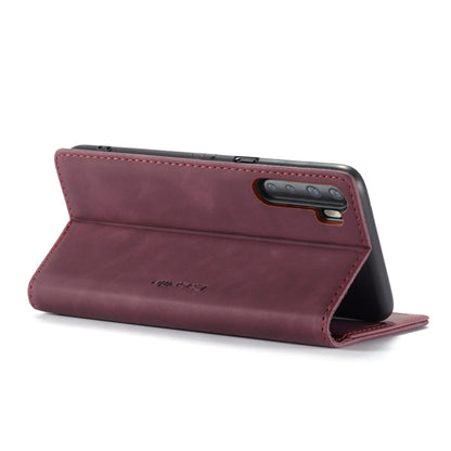 For OnePlus Nord CaseMe-013 Multifunctional Retro Frosted Horizontal Flip Leather Case with Card Slot & Holder & Wallet(Wine Red) - OnePlus Cases by CaseMe | Online Shopping South Africa | PMC Jewellery