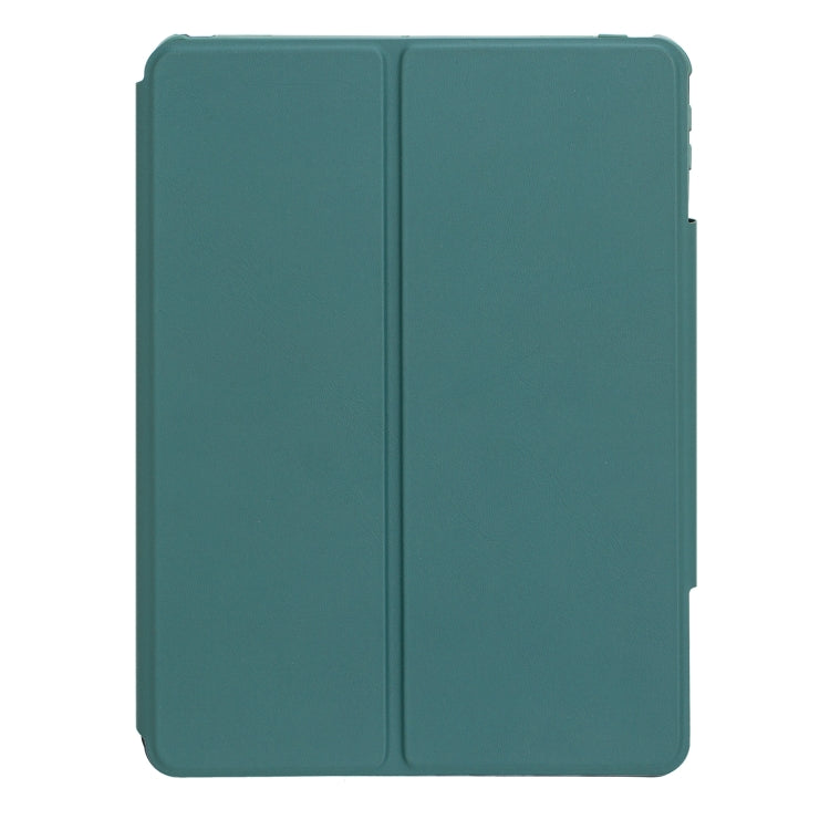 For iPad Pro 11 2024 L13-AS 360 Rotation Acrylic Transparent Bluetooth Keyboard Leather Case With Touch Control / Backlight(Green) - For iPad Pro by PMC Jewellery | Online Shopping South Africa | PMC Jewellery | Buy Now Pay Later Mobicred