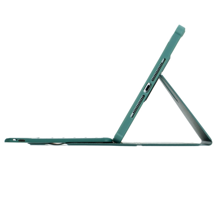 For iPad Pro 11 2024 L13-B 360 Rotation Acrylic Transparent Bluetooth Keyboard Leather Case(Green) - For iPad Pro by PMC Jewellery | Online Shopping South Africa | PMC Jewellery | Buy Now Pay Later Mobicred