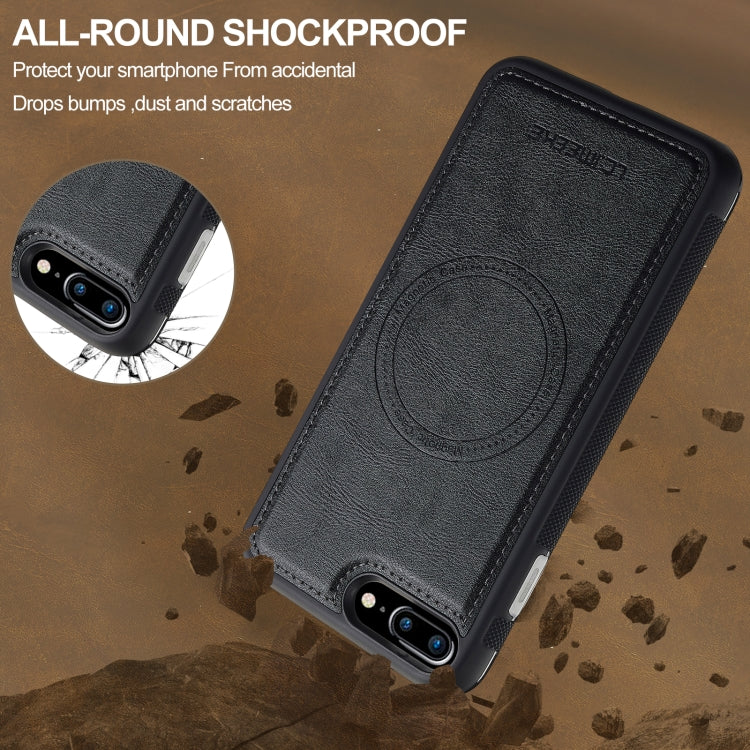For iPhone 16e LC.IMEEKE L5 Series Detachable RFID Card Bag Magsafe Phone Case(Black) - iPhone 16e Cases by LC.IMEEKE | Online Shopping South Africa | PMC TechLife | Buy Now Pay Later Mobicred