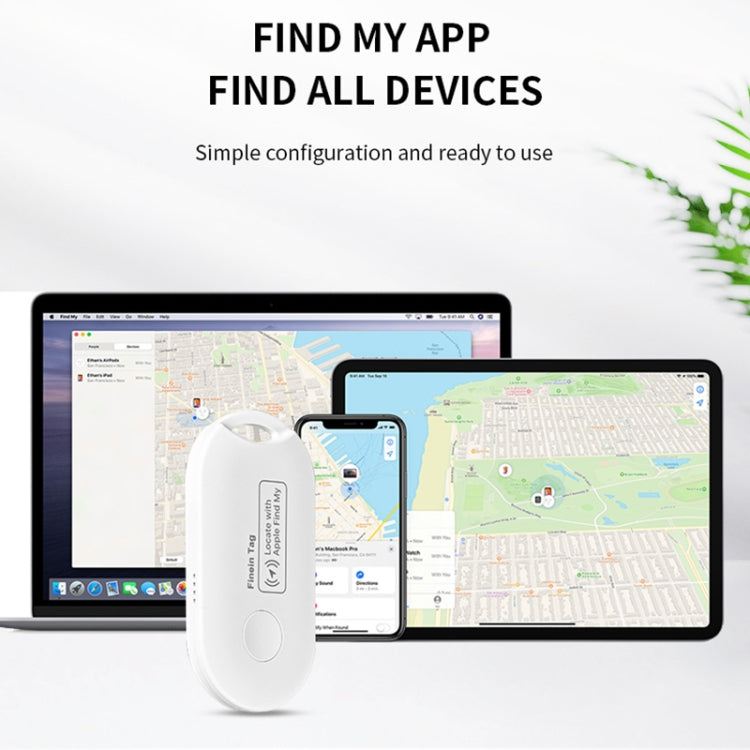 F1 Global Location Tracker Anti-lost Device(White) - Personal Tracker by PMC Jewellery | Online Shopping South Africa | PMC Jewellery | Buy Now Pay Later Mobicred