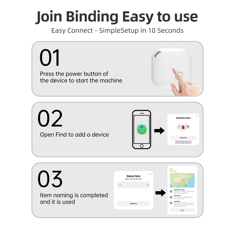 F2 Global Location Tracker Anti-lost Device(White) - Personal Tracker by PMC Jewellery | Online Shopping South Africa | PMC Jewellery | Buy Now Pay Later Mobicred