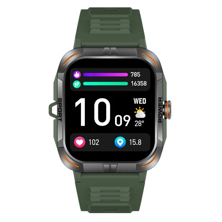 ZW69 1.97 inch AMOLED Outdoor Sports BT Call Smart Watch, Blood Oxygen / Heart Rate / Remote Photography / Sleep monitoring(Green) - Smart Wristbands by PMC TechLife | Online Shopping South Africa | PMC TechLife | Buy Now Pay Later Mobicred