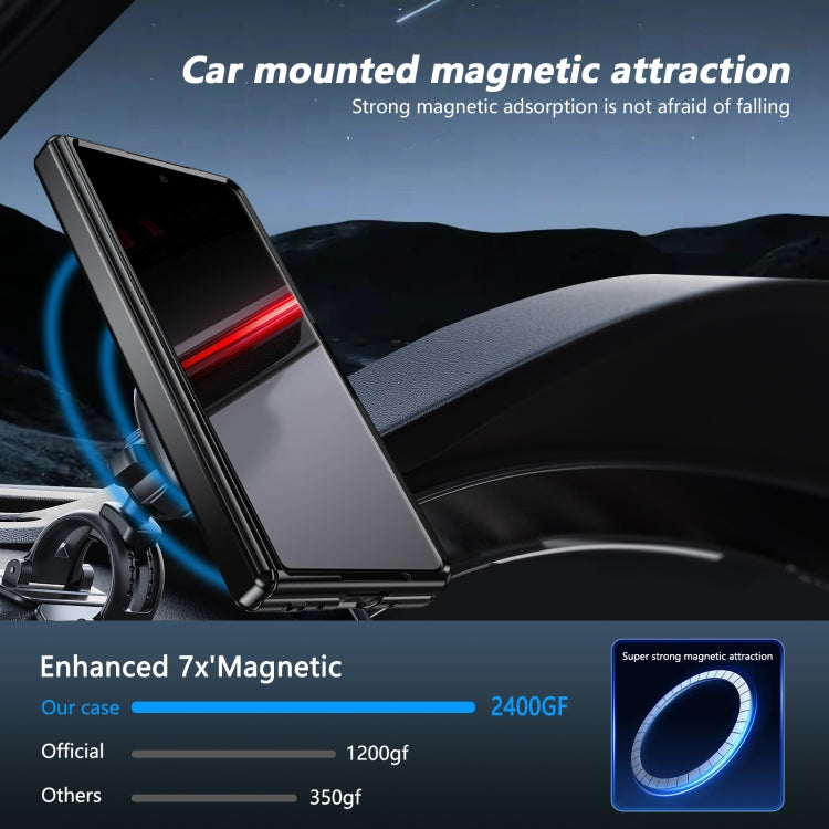 For Honor Magic V2 RSR Porsche Design Gold Medal Rotating Folding Series Ring Holder Phone Case(Blue) - Honor Cases by PMC TechLife | Online Shopping South Africa | PMC TechLife | Buy Now Pay Later Mobicred