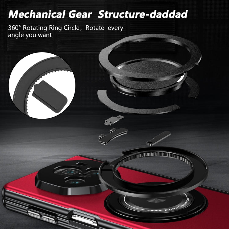 For Honor Magic V3 Gold Medal Rotating Folding Series Ring Holder Phone Case(Red) - free shipping - PMC TechLife - Order now!