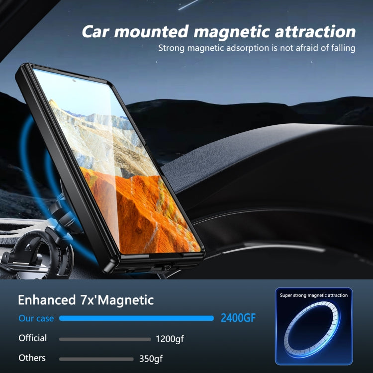 For Honor Magic Vs3 Gold Medal Rotating Folding Series Ring Holder Phone Case(Gold) - Honor Cases by PMC TechLife | Online Shopping South Africa | PMC TechLife | Buy Now Pay Later Mobicred